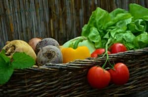 Veggies grown with worm castings