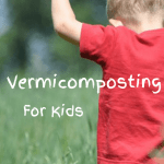 Vermicomposting For Kids boy in a grass field