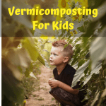 Vermicomposting For Kids small boy in a sunflower field.