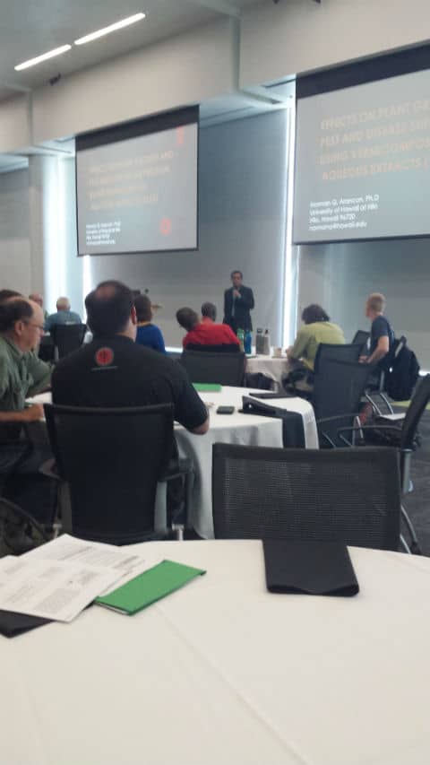 Norman Arancon speaking at the 2016 Vermicomposting Conference