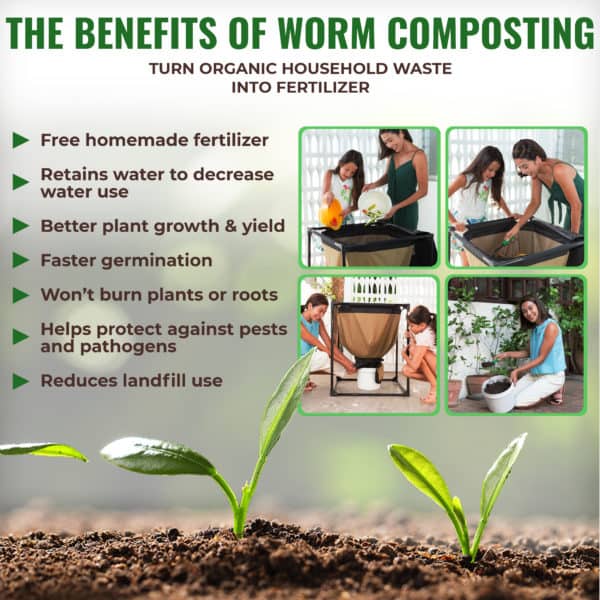 Urban Worm Bag benefits of vermicomposting.