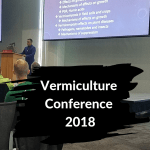 Vermiculture Conference 2018 Norman Aroncon speaking at the podium.