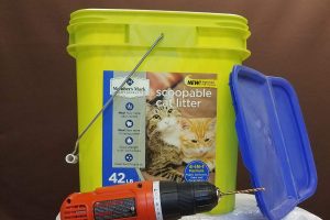 How To Store Worm Castings Bucket and Drill 1