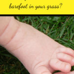 Worms In Lawn child barefoot in the grass