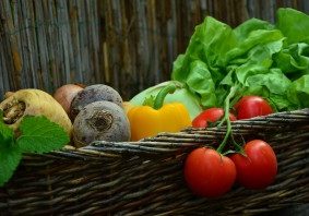 Veggies grown with worm castings